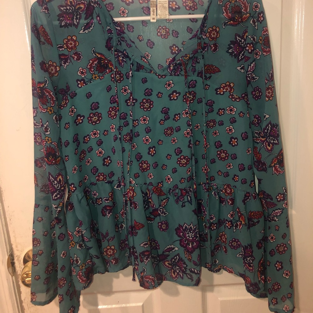 Blue Flower Blouse.